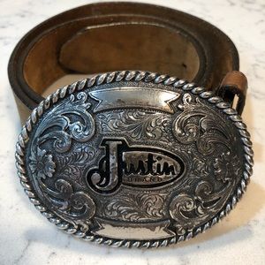 Justin Belt Buckle Floral
